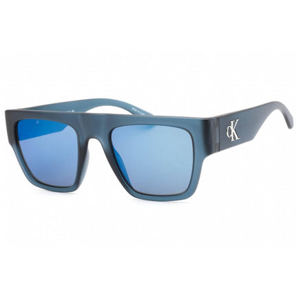 Calvin Klein Jeans Unisex Sunglasses - Transparent Blue Plastic Square | CKJ22636S 405 ,