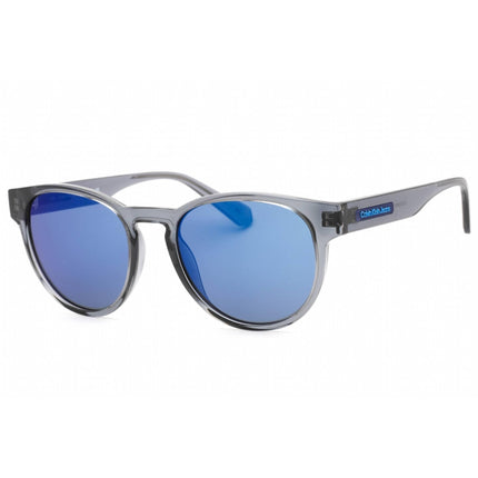 Calvin Klein Jeans Unisex Sunglasses - Transparent Grey Plastic Round | CKJ22609S 050 ,