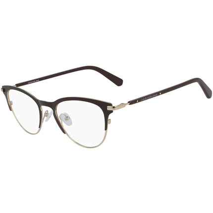 Calvin Klein Jeans Women's Eyeglasses - Satin Brown and Gold Frame | CKJ20302 210 ,