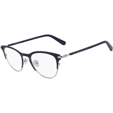 Calvin Klein Jeans Women's Eyeglasses - Satin Navy and Silver Frame | CKJ20302 405 ,