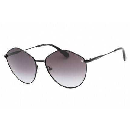 Calvin Klein Jeans Women's Sunglasses - Black Metal Oval Shape Frame | CKJ22202S 001 ,