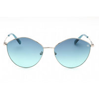 Calvin Klein Jeans Women's Sunglasses - Full Rim Silver Metal Oval | CKJ22202S 040 ,