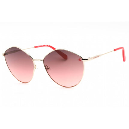 Calvin Klein Jeans Women's Sunglasses - Gold Metal Oval Shape Frame | CKJ22202S 707 ,