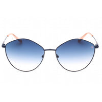 Calvin Klein Jeans Women's Sunglasses - Navy Metal Oval Shape Frame | CKJ22202S 405 ,