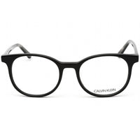 Calvin Klein Men's Eyeglasses - Black Acetate Round Frame Clear Lens | CK19521 001 ,