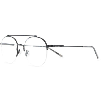 Calvin Klein Men's Eyeglasses - Black Metal Round Frame | CALVIN KLEIN CK19144F 001 ,