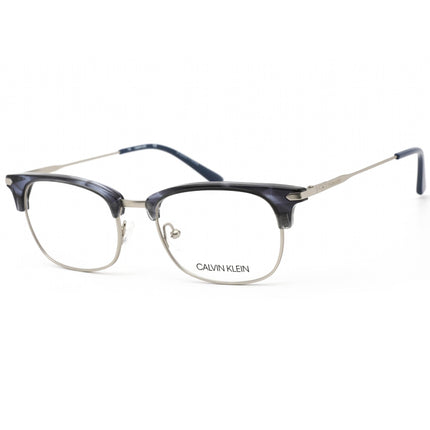 Calvin Klein Men's Eyeglasses - Blue Havana Metal Rectangular Frame | CK19105 421 ,