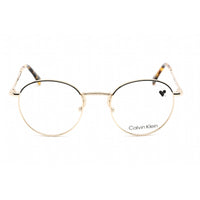 Calvin Klein Men's Eyeglasses - Clear Lens Black Metal Round Shape Frame | CK21123 001 ,
