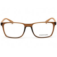 Calvin Klein Men's Eyeglasses - Crystal Amber Square Plastic Full Rim | CK19573 281 ,