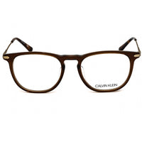 Calvin Klein Men's Eyeglasses - Crystal Brown Rectangular Plastic Frame | CK18715A 210 ,