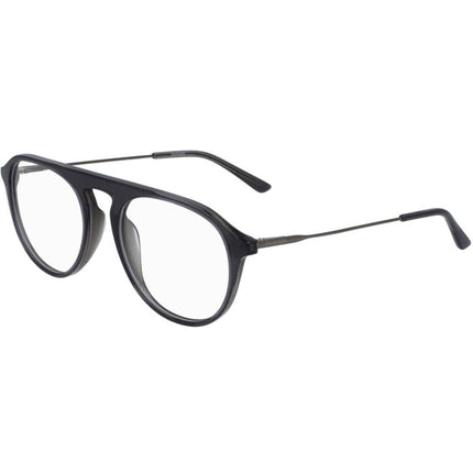 Calvin Klein Men's Eyeglasses - Crystal Charcoal/Grey Round | CALVIN KLEIN CK20703 016 ,