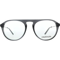 Calvin Klein Men's Eyeglasses - Crystal Charcoal/Grey Round | CALVIN KLEIN CK20703 016 ,
