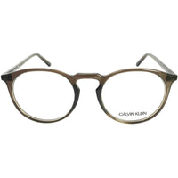 Calvin Klein Men's Eyeglasses - Crystal Dark Brown Frame | CALVIN KLEIN CK19517 201 ,