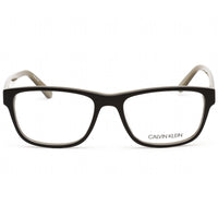 Calvin Klein Men's Eyeglasses - Dark Brown/Beige Rectangular Full Rim | CK18540 203 ,