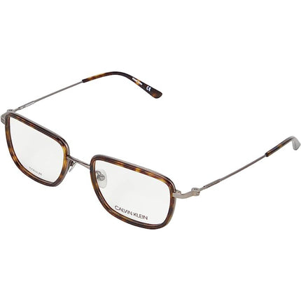 Calvin Klein Men's Eyeglasses - Dark Tortoise Metal Frame | CALVIN KLEIN CK20107 235 ,