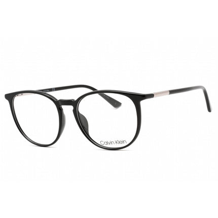 Calvin Klein Men's Eyeglasses - Full Rim Black Plastic Round Shape Frame | CK21522 001 ,