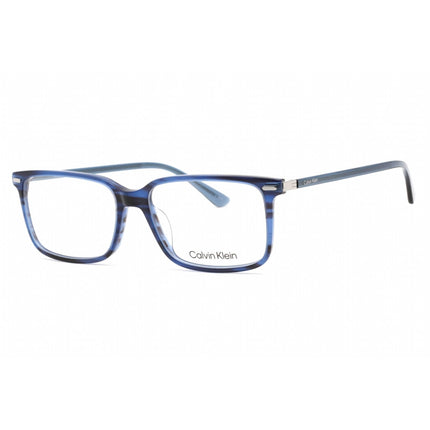 Calvin Klein Men's Eyeglasses - Full Rim Blue Horn Plastic Rectangular | CK22542 420 ,