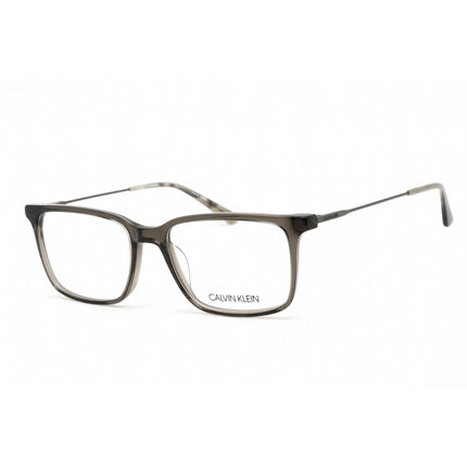Calvin Klein Men's Eyeglasses - Full Rim Crystal Charcoal Acetate Frame | CK18707 006 ,