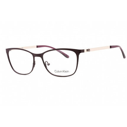 Calvin Klein Men's Eyeglasses - Full Rim Plum Metal Rectangular Frame | CK21118 511 ,