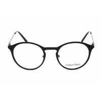 Calvin Klein Men's Eyeglasses - Full Rim Round Matte Black Metal Frame | CK20112 001 ,