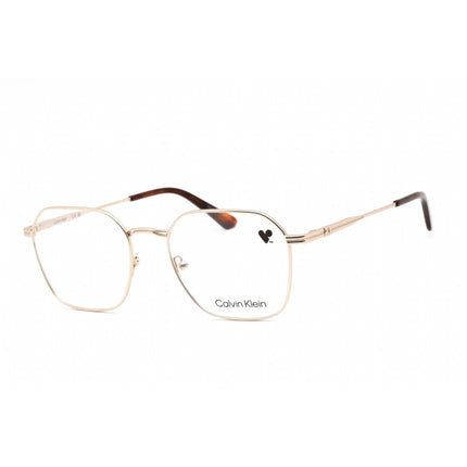 Calvin Klein Men's Eyeglasses - Full Rim Square Shape Gold Metal Frame | CK22116 717 ,