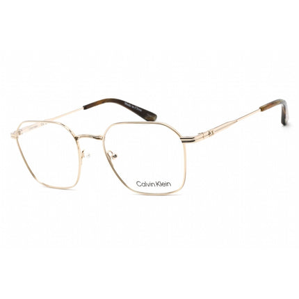 Calvin Klein Men's Eyeglasses - Full Rim Yellow Gold Metal Round Frame | CK22116 718 ,