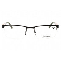 Calvin Klein Men's Eyeglasses - Half Rim Brown Metal Rectangular Frame | CK21126 200 ,