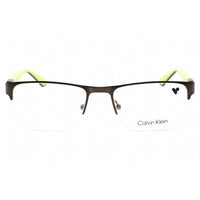 Calvin Klein Men's Eyeglasses - Half Rim Satin Gunmetal Metal Frame | CK21304 008 ,