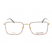 Calvin Klein Men's Eyeglasses - Havana/Gold Titanium Rectangular Frame | CK22109T 213 ,