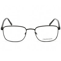 Calvin Klein Men's Eyeglasses - Matte Black Rectangular Full Rim Metal | CK21301 001 ,