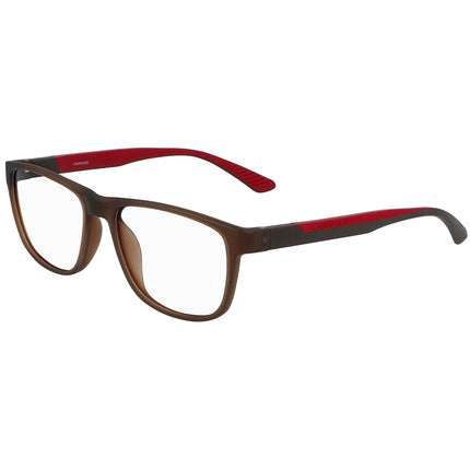 Calvin Klein Men's Eyeglasses - Matte Crystal Brown Rectangular Frame | CK20536 210 ,