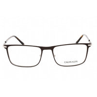 Calvin Klein Men's Eyeglasses - Matte Dark Brown Metal Rectangular Frame | CK20304 201 ,
