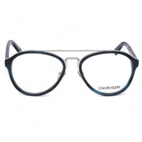 Calvin Klein Men's Eyeglasses - Navy Havana Aviator Acetate Full Rim | CK18511 412 ,