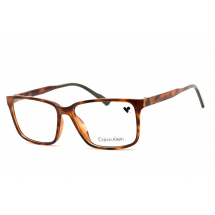 Calvin Klein Men's Eyeglasses - Rectangular Brown Havana Plastic Frame | CK21525 220 ,
