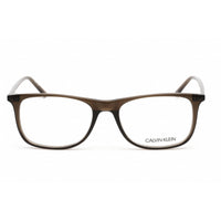 Calvin Klein Men's Eyeglasses - Rectangular Crystal Dark Brown Frame | CK19513 201 ,