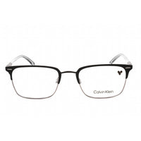 Calvin Klein Men's Eyeglasses - Satin Black Plastic Rectangular Frame | CK21302 001 ,