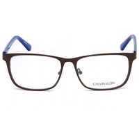 Calvin Klein Men's Eyeglasses - Satin Dark Brown Metal Rectangular | CK19302 201 ,