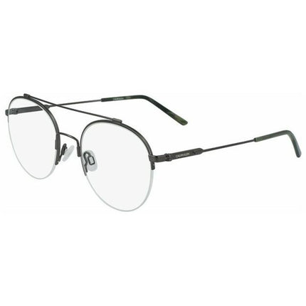 Calvin Klein Men's Eyeglasses - Satin Gunmetal Round Frame | CALVIN KLEIN CK19144F 008 ,