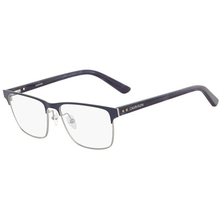 Calvin Klein Men's Eyeglasses - Satin Navy Metal Frame | CALVIN KLEIN CK18304 410 ,