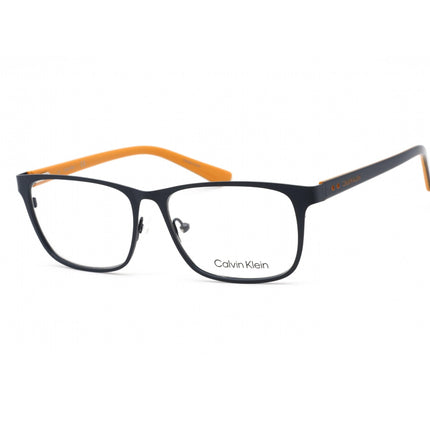 Calvin Klein Men's Eyeglasses - Satin Navy Rectangular Frame Clear Lens | CK19302 410 ,