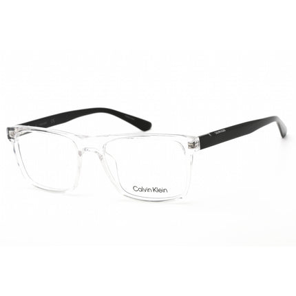 Calvin Klein Men's Eyeglasses - Shiny Crystal Plastic Rectangular Frame | CK20531 971 ,