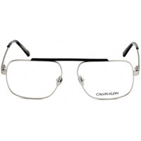 Calvin Klein Men's Eyeglasses - Silver/Navy Metal Full Rim Aviator | CK18106 045 ,