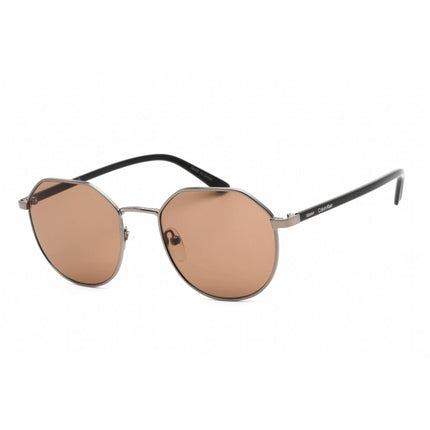 Calvin Klein Men's Sunglasses - Dark Gunmetal Metal Round Shape Frame | CK22103S 009 ,