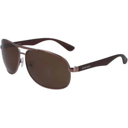 Calvin Klein Men's Sunglasses - Full Rim Pilot Metal Frame Brown Lens | CK19315S 200 ,