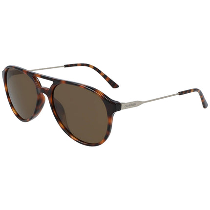 Calvin Klein Men's Sunglasses - Soft Tort Pilot Frame | CALVIN KLEIN CK20702S 240 ,