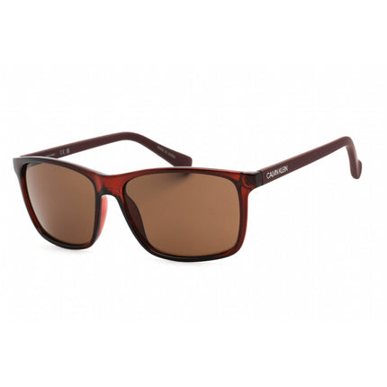 Calvin Klein Retail Women's Sunglasses - Crystal Oxblood Rectangular | CK19568S 601 ,