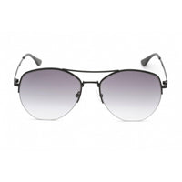 Calvin Klein Retail Women's Sunglasses - Full Rim Black Metal Aviator | CK20121S 001 ,