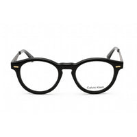 Calvin Klein Unisex Eyeglasses - Black Round Full Rim Frame Clear Lens | CK21518 001 ,