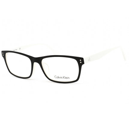 Calvin Klein Unisex Eyeglasses - Black White Plastic Frame Clear Lens | CK5904A 961 ,