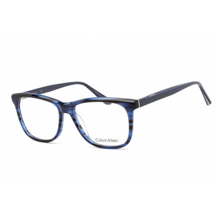 Calvin Klein Unisex Eyeglasses - Blue Horn Plastic Square Shape Frame | CK22507 420 ,